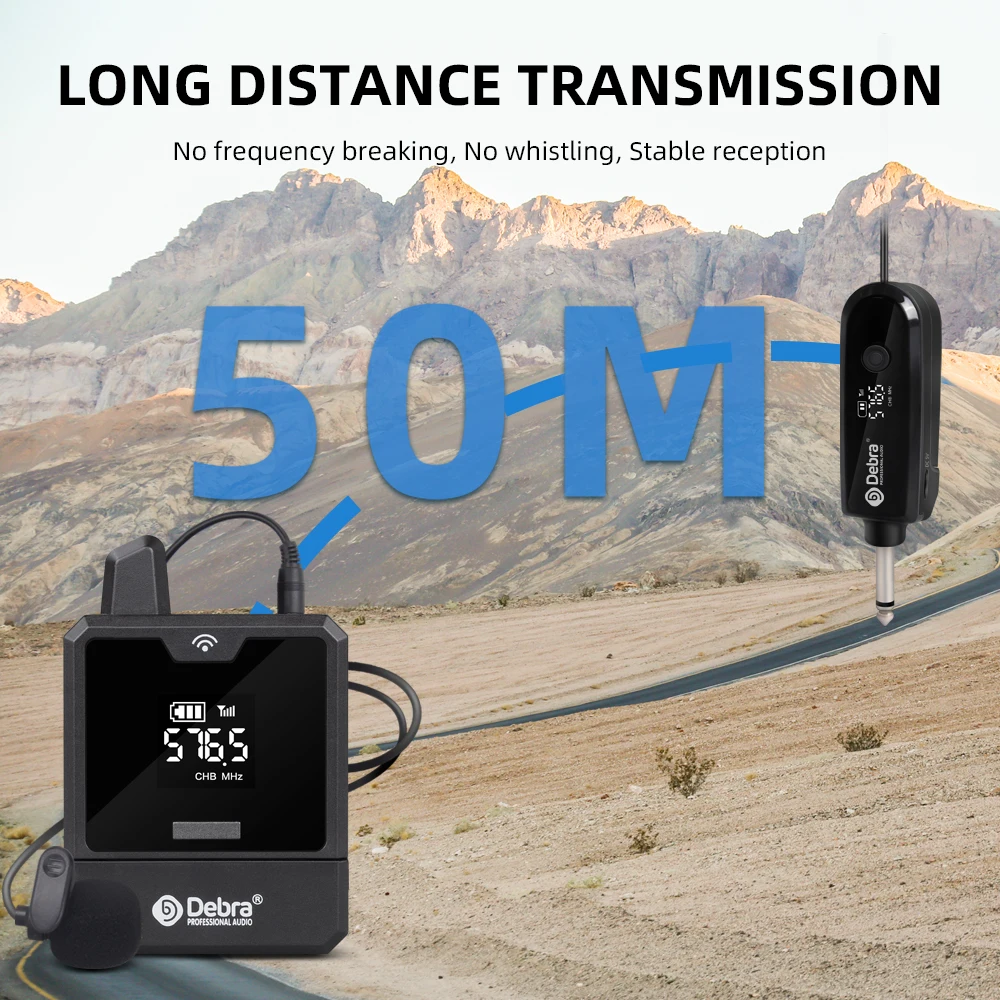 Фото Профессиональный UHF-микрофон Debra MT102 с мониторингом IEM, 501-599 МГц - для концертов, конференций и сценических выступлений №4