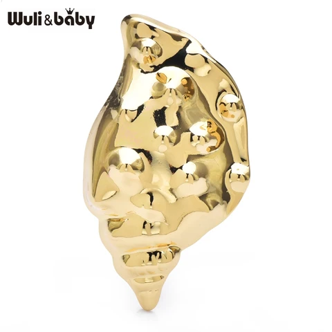 Броши-раковины Wuli&baby из нержавеющей стали