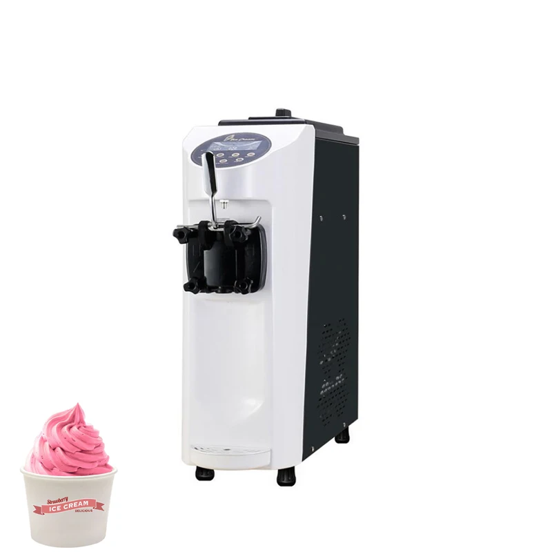 

New Arrival Commercial Ice Cream Machine Desktop Single Head Painting Stainless Steel