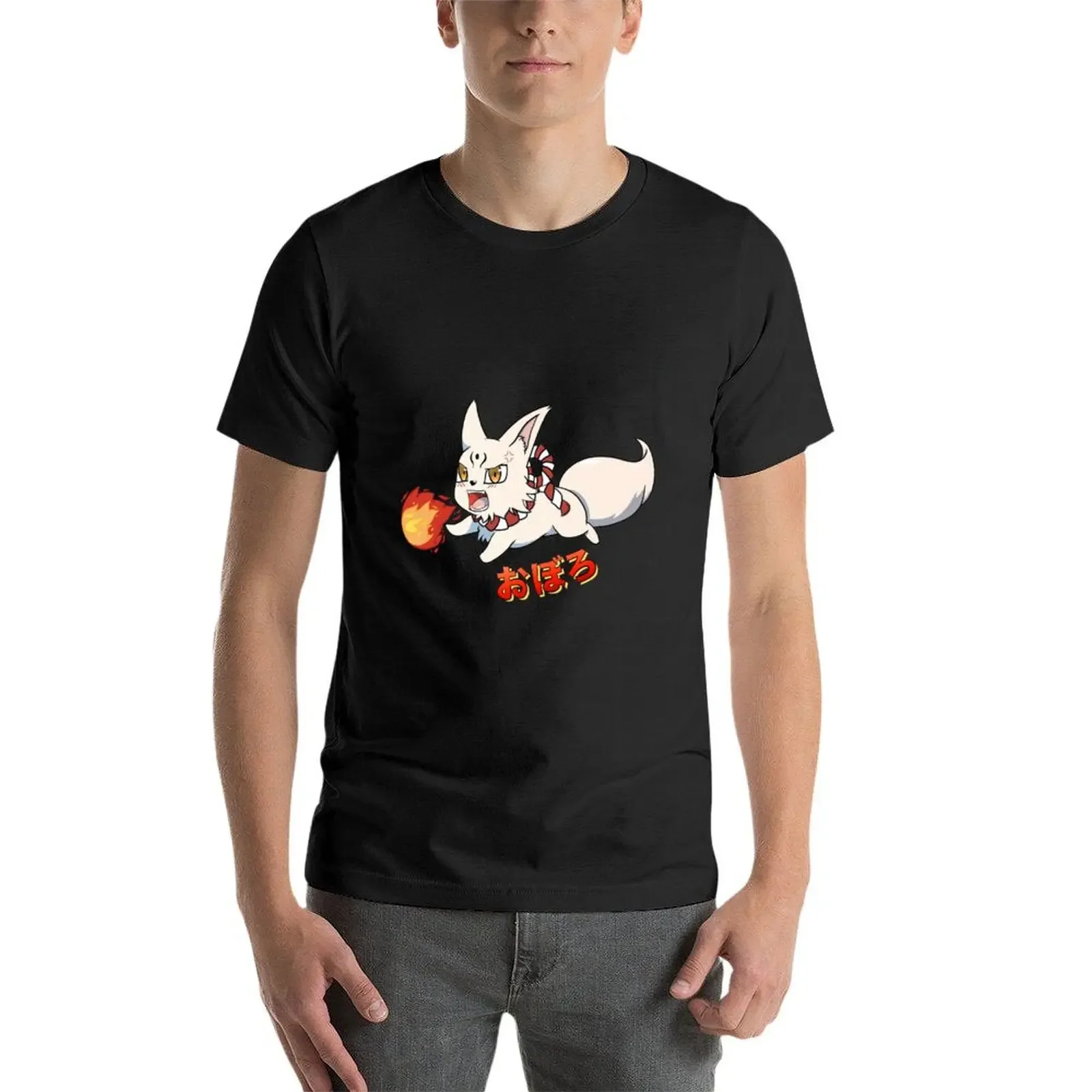 Oboro the Fox - футболка BOFURI летние топы футболки с рисунком рубашки заготовками
