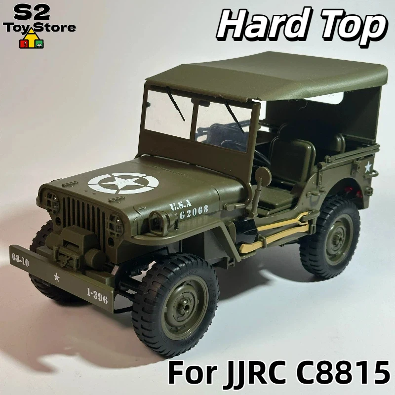 Фото Крыша-тент для радиоуправляемого краулера JJRC 1/10 Willys Jeep, военная модель, неразрушающая установка, аксессуар для тюнинга радиоуправляемых машин №1