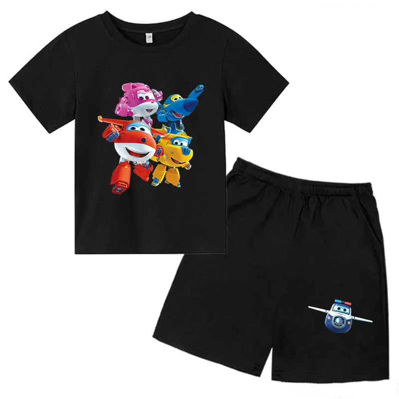 

Children's Girls Clothing Set 2022 Summer Boys and Girls Cartoon T-shirt + Shorts Set Children's Cute Charming Cartoon 2 Piece S