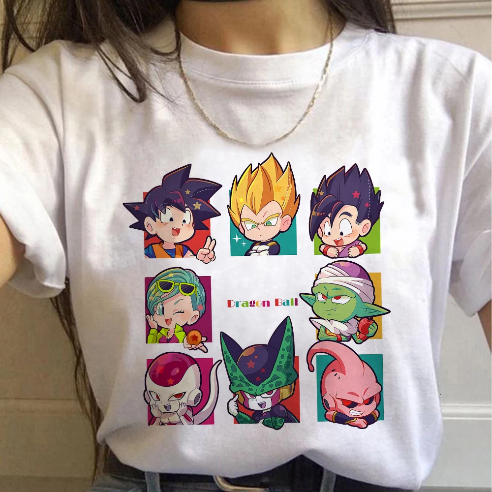 Son футболка Goku Dragon Ball Super Saiyan женские мультфильмы Harajuku Kawaii Аниме Манга Футболка