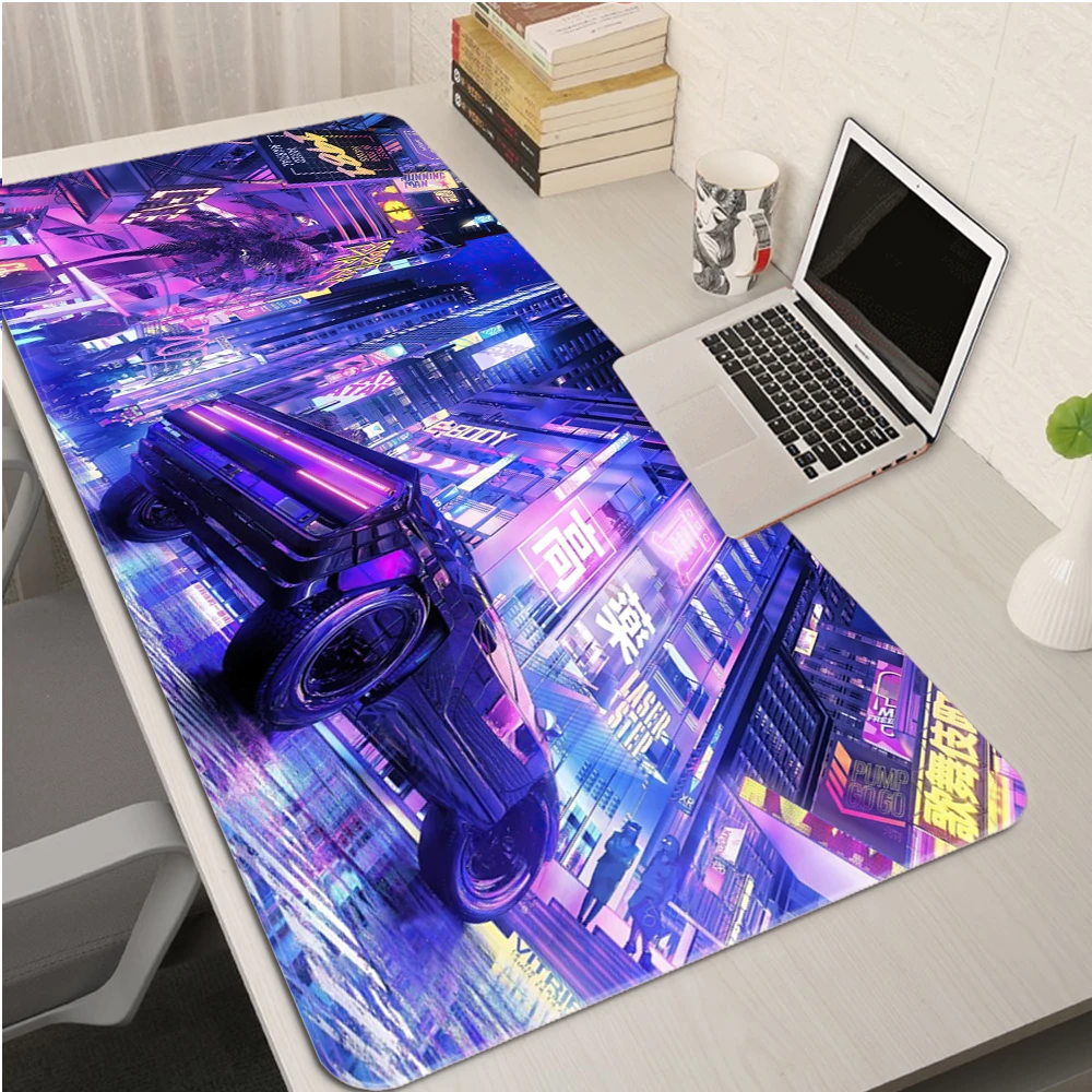 Коврик для мыши Cyberpunks RGB игровые аксессуары большой коврик с подсветкой XXL со