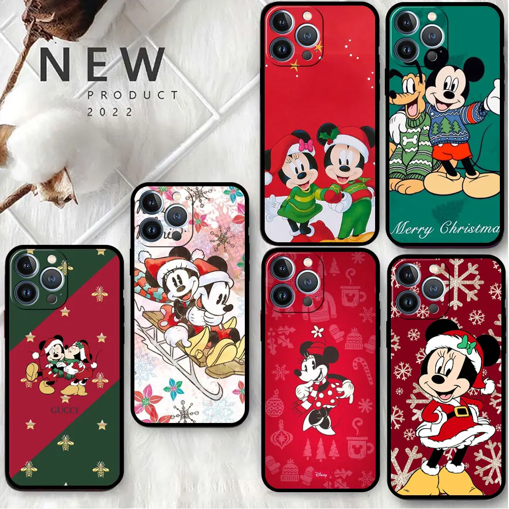 Мягкий чехол для телефона Apple iPhone 13 12 Mini 11 Pro Max X XS XR 7 8 Plus 6 6S SE 2022 черный Сумка с