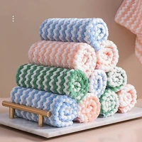 microfiber cleaning rags super absorbent kitchen dish towel cleaning towels kitchen non stick oil dirt thickening cleaning towel