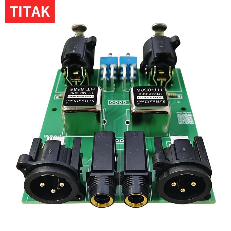 Фото Пассивный блок-гаситель помех XLR/TS/TRS на 2 канала для аудиооборудования RCA, изолятор земляных петель, фильтр шумов для различных аудиосистем №1