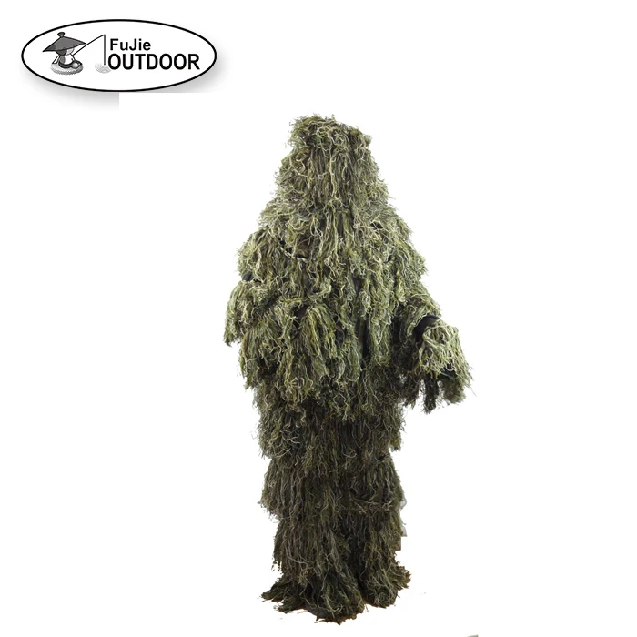 2022 Durable Forest Product Mesh Lining 3D Camo Ghillie Suit For Hunting