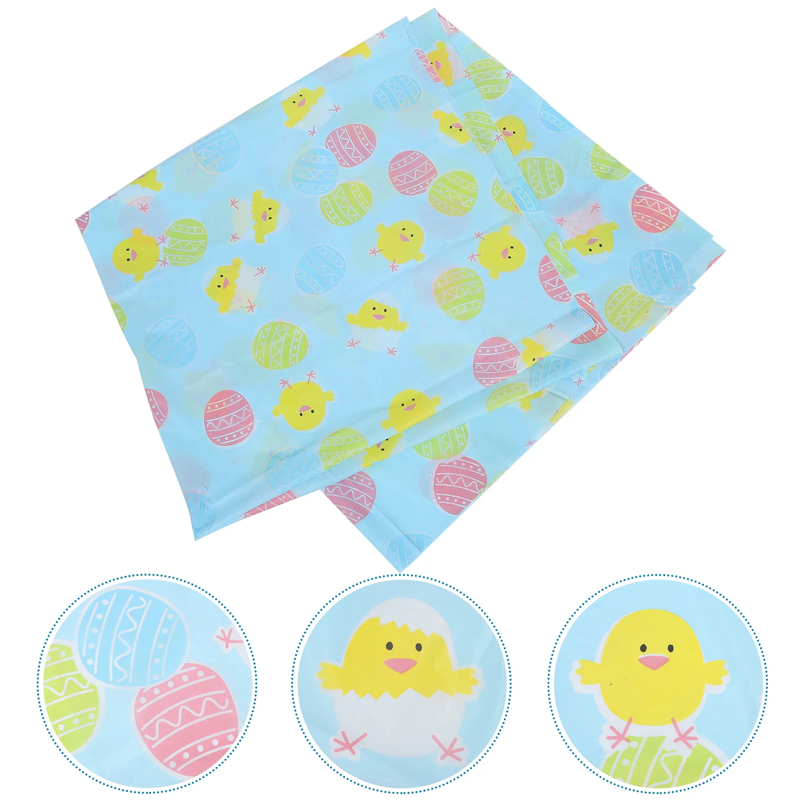 

4pcs Easter Party Plastic Tablecloths Easter Theme Table Protector Covers