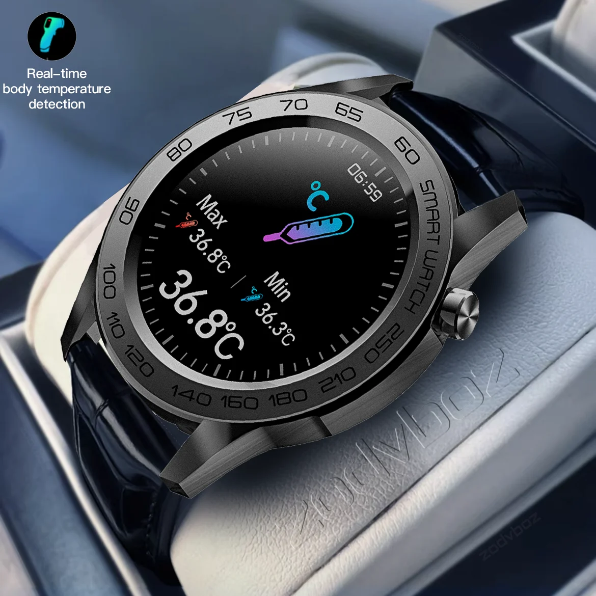 Reloj inteligente con GPS para hombre, pulsera con registro de seguimiento de actividad deportiva, Monitor de ritmo cardíaco y temperatura, resistente al agua, con caja, novedad de 2022