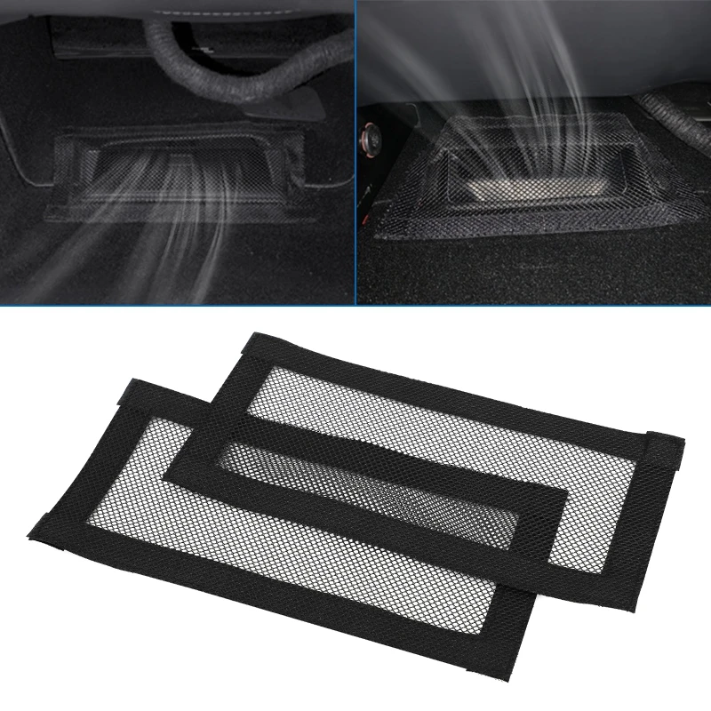 

For Tesla Model 3 Model Y 2021 2022 Car Air Outlet Cover Under Seat Anti-Blocking Protective Net interior Decoration Accessories