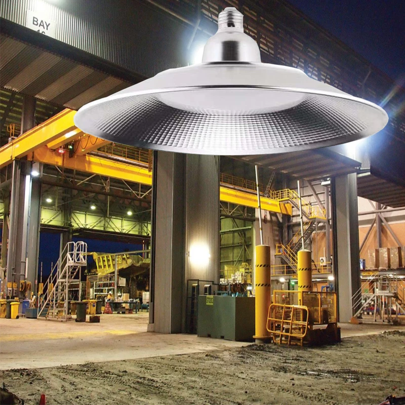 

E27 30W 50W 70W 100W Led Workshop Lamp LED UFO High Bay Light Industrial Lamp 6000K Factory Lighting
