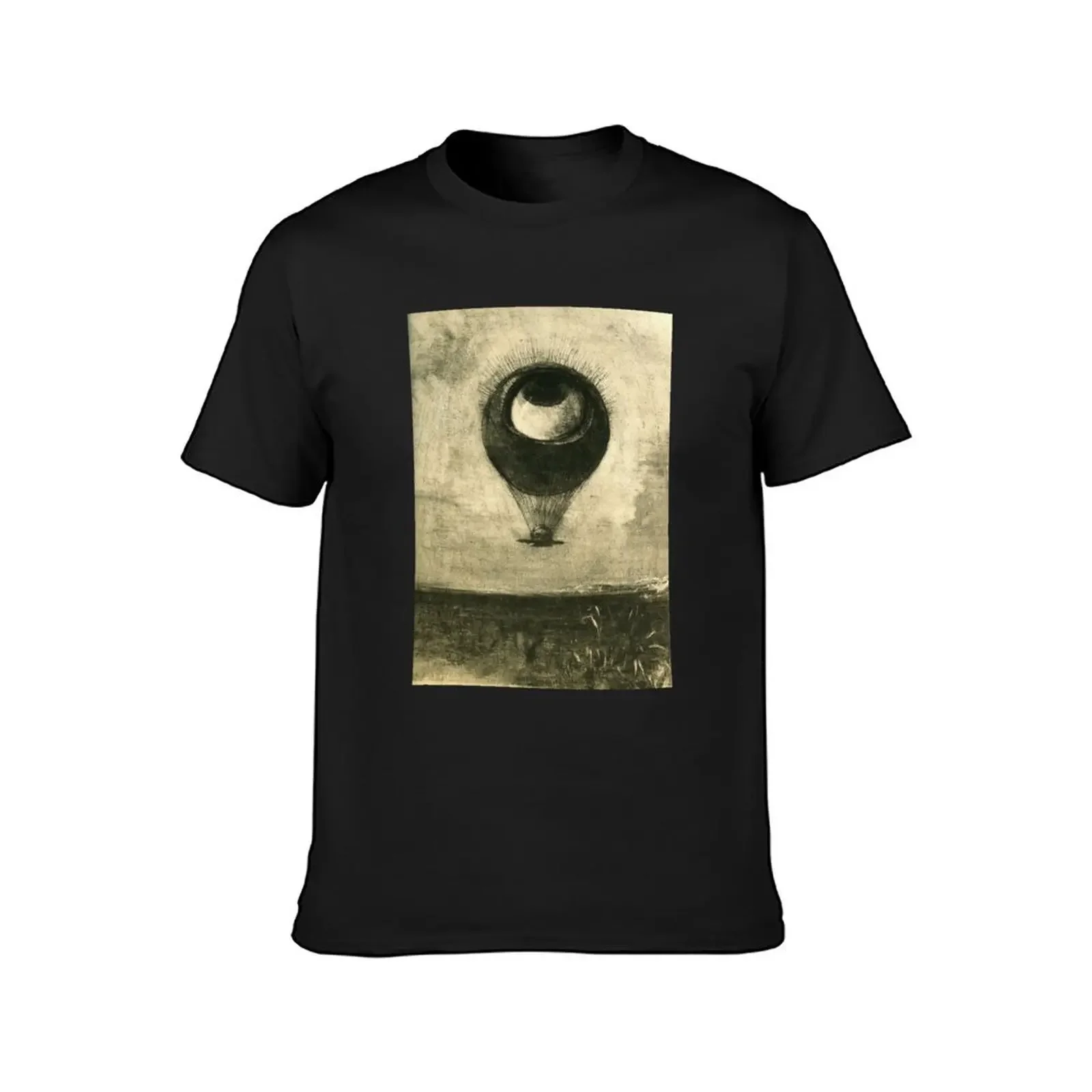 HD Eye-Balloon by Odilon Redon (1878) High Definition T-Shirt tees luxury t-shirt men clothing