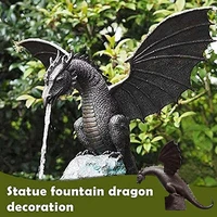 garden water fountain water spray dragon statue resin waterscape sculpture outdoor pool pond decoration fountain