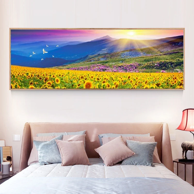 

5D Diamond Painting Sunflower Full Diamond Art Embroidery Large Living Room Office Home Decor Floral Diamond Cross Stitch Kits