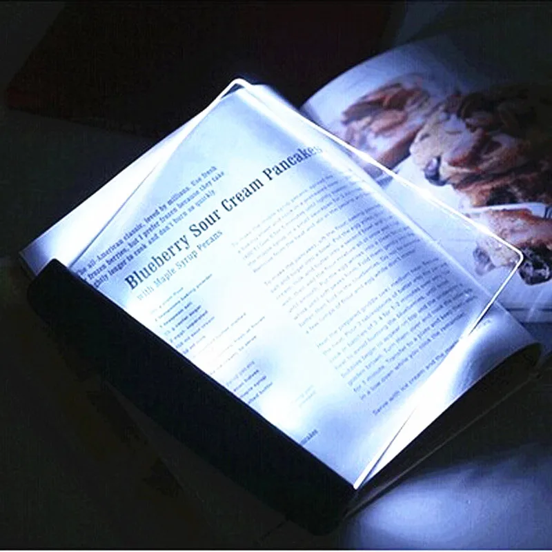 

Creative Flat Plate Eye Protect LED Night Light Camping Book Lighting Adapt Bedroom Decoration Book Reading Lamp Room Light MX