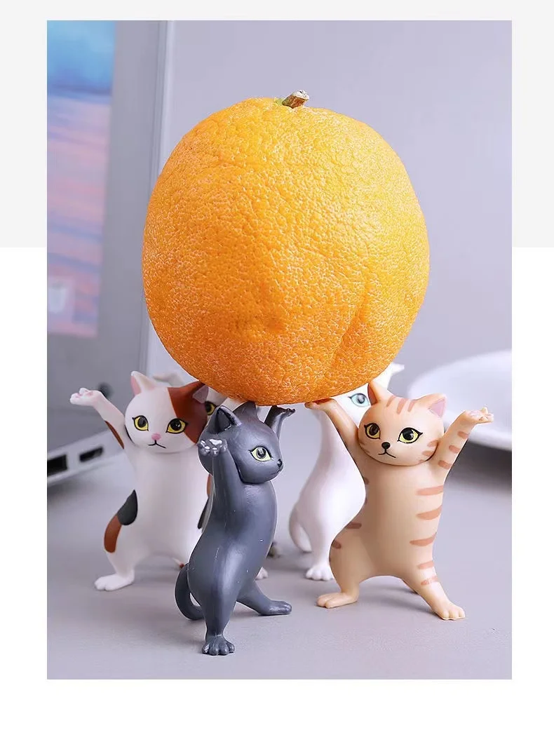 

Anything can lift the cat demon pen holder headset holder cute cat show a funny gift