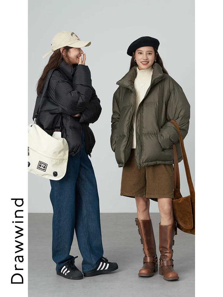 Осенне-зимний короткий пуховик с рисунком новый национальный стандарт 90 женский