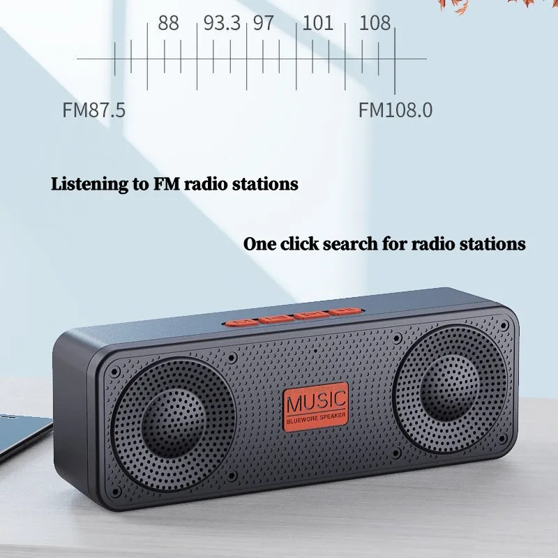 

S18 Wireless HIFI Bluetooth Speaker Outdoor Mobile Computer Portable Stereo TWS Subwoofer Outdoor Card FM Radio Caixa De Som