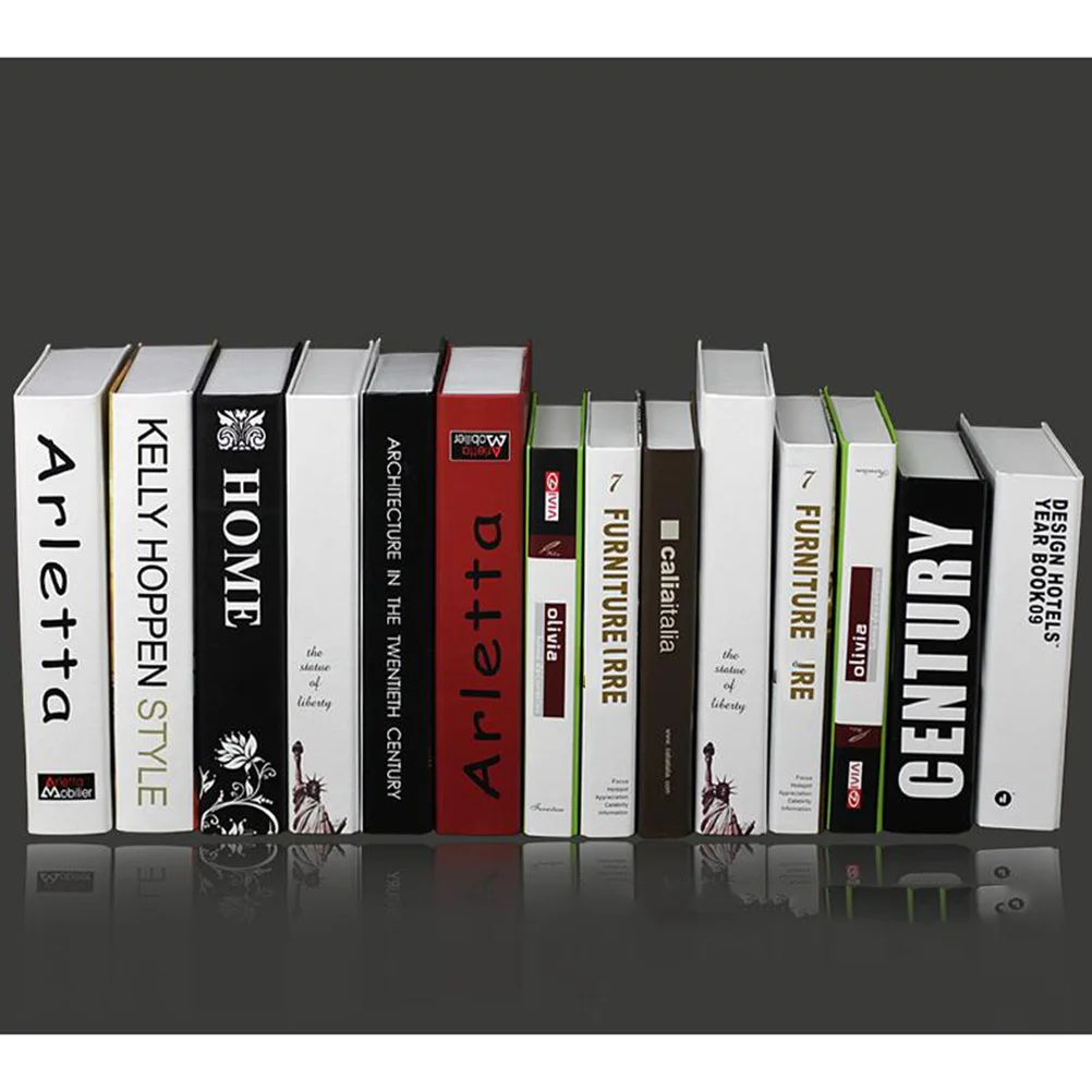 

Book Books Decor Fakefaux Decorative Decoration Bookshelf Box Prop Hardcover Simulation Ornaments Kraft Boxes Home Sheets Paper