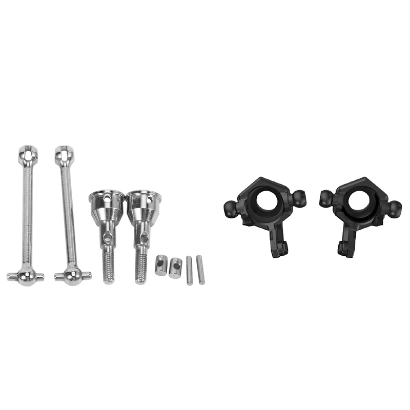 

2Pcs Metal Front CVD Drive Shaft With 2Pcs Front Steering Cup Wheel Seat