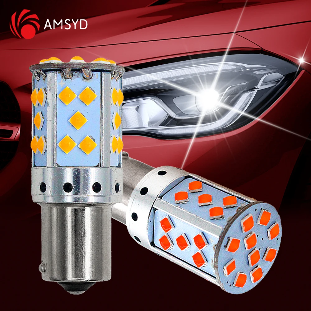

2 Шт. 1156 BA15S P21W BAU15S Canbus Без Ошибок T20 7440 W21W WY21W Светодиодные Автомобильные Указатели Поворота 12 В Автомат...