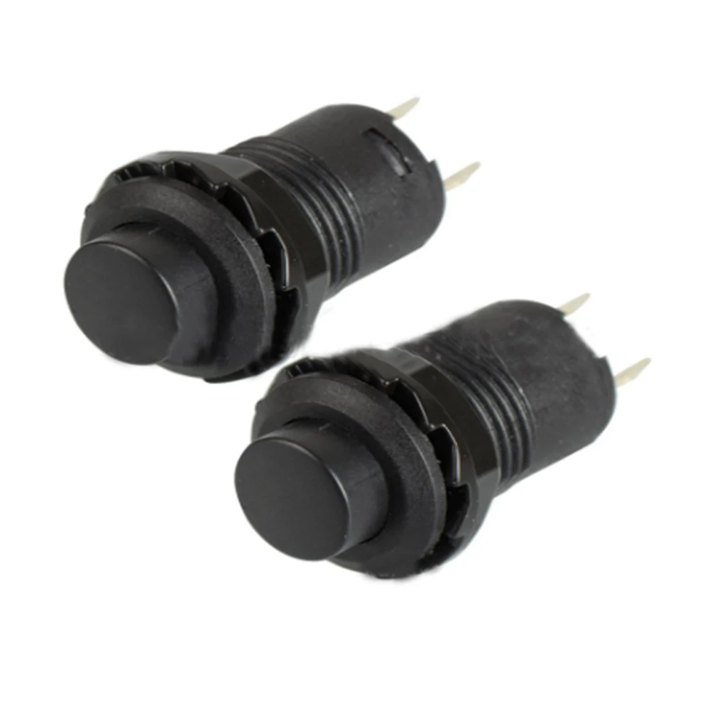 

10 шт., встроенный кнопочный переключатель, 12 мм, 3 А, 125 В переменного тока, 1,5 А, 250 В переменного тока