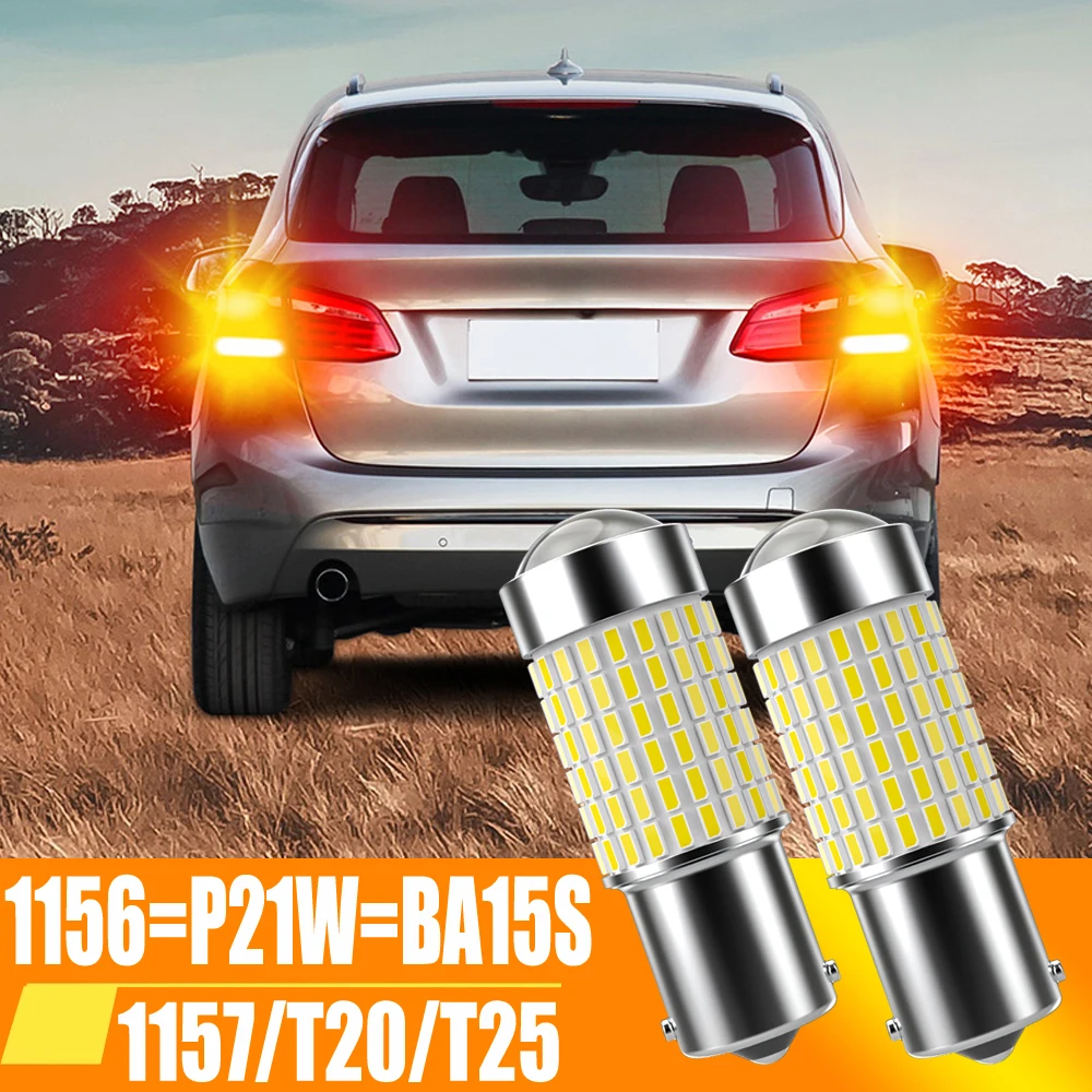 

2pcs 7506 BA15S P21W Led 1156 T20 T25 Bulb 3014SMD Canbus 1157 Bay15d P21/5W Car Turn Signal Lamp Brake Backup Light Reverse 12V