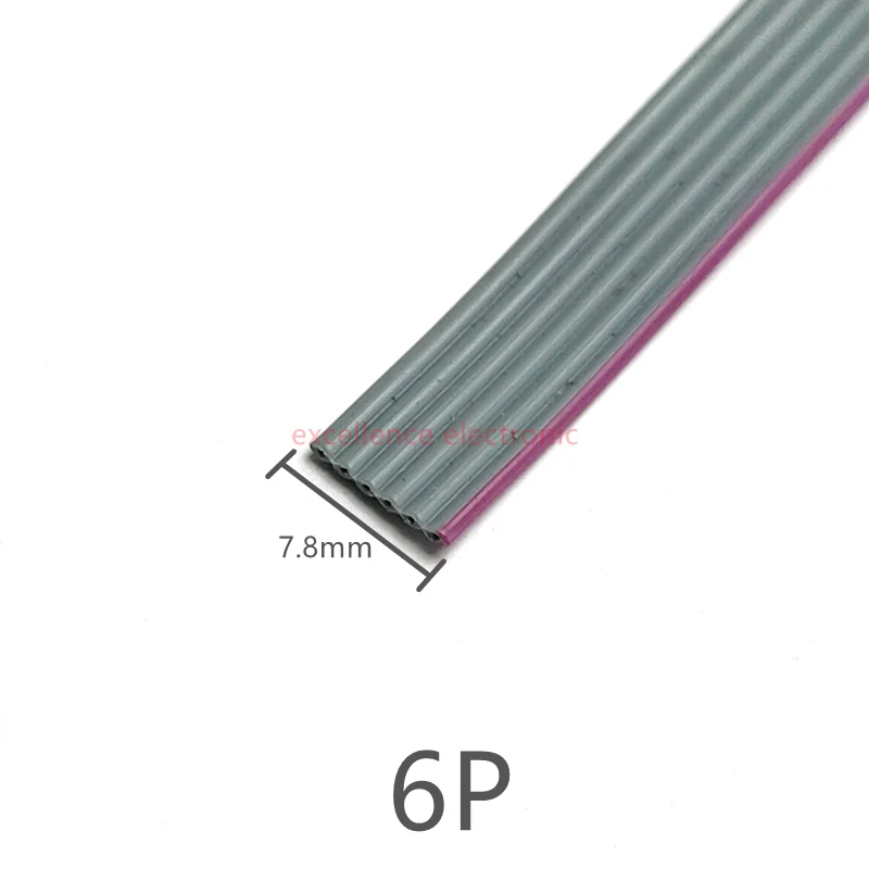 

Плоский ленточный кабель 1.27 мм серый 28 AWG для разъемов 2,54 мм