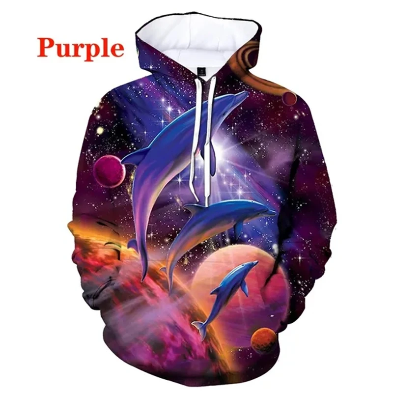 

New Animal Dolphin 3D Printing Hoodies Original Style MenWomen Casual Long Sleeves Hoodies Sweatshirt Vacation Essentials Hoodie