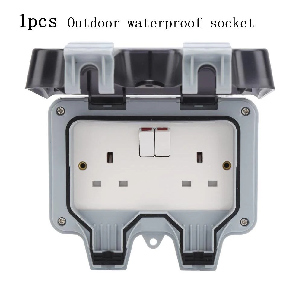 

Durable Waterproof Socket Extension Box Double Twin Plug Polycarbonate Shell