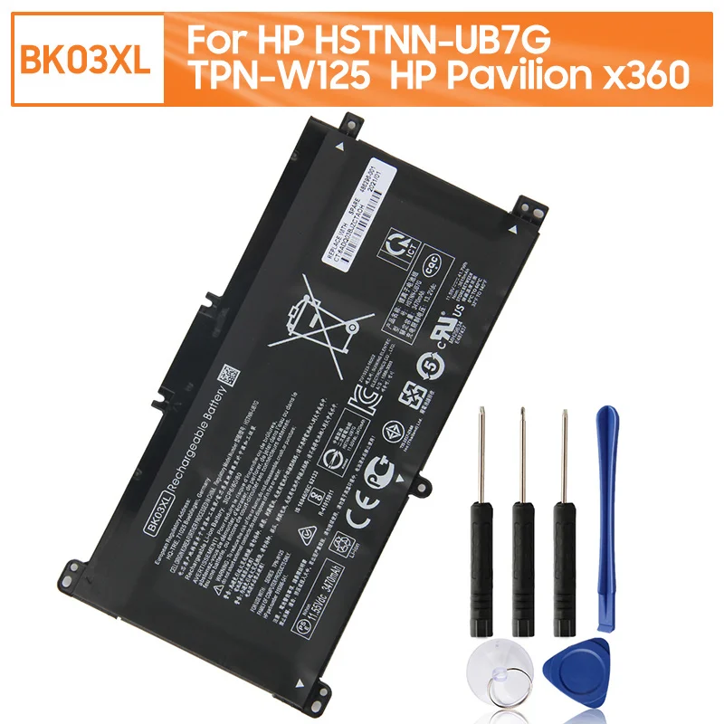

Оригинальный запасной аккумулятор для ноутбука BK03XL для HP Pavilion x360 14-BA 14M-BA HSTNN-UB7G 916811-855 с бесплатными инструментами