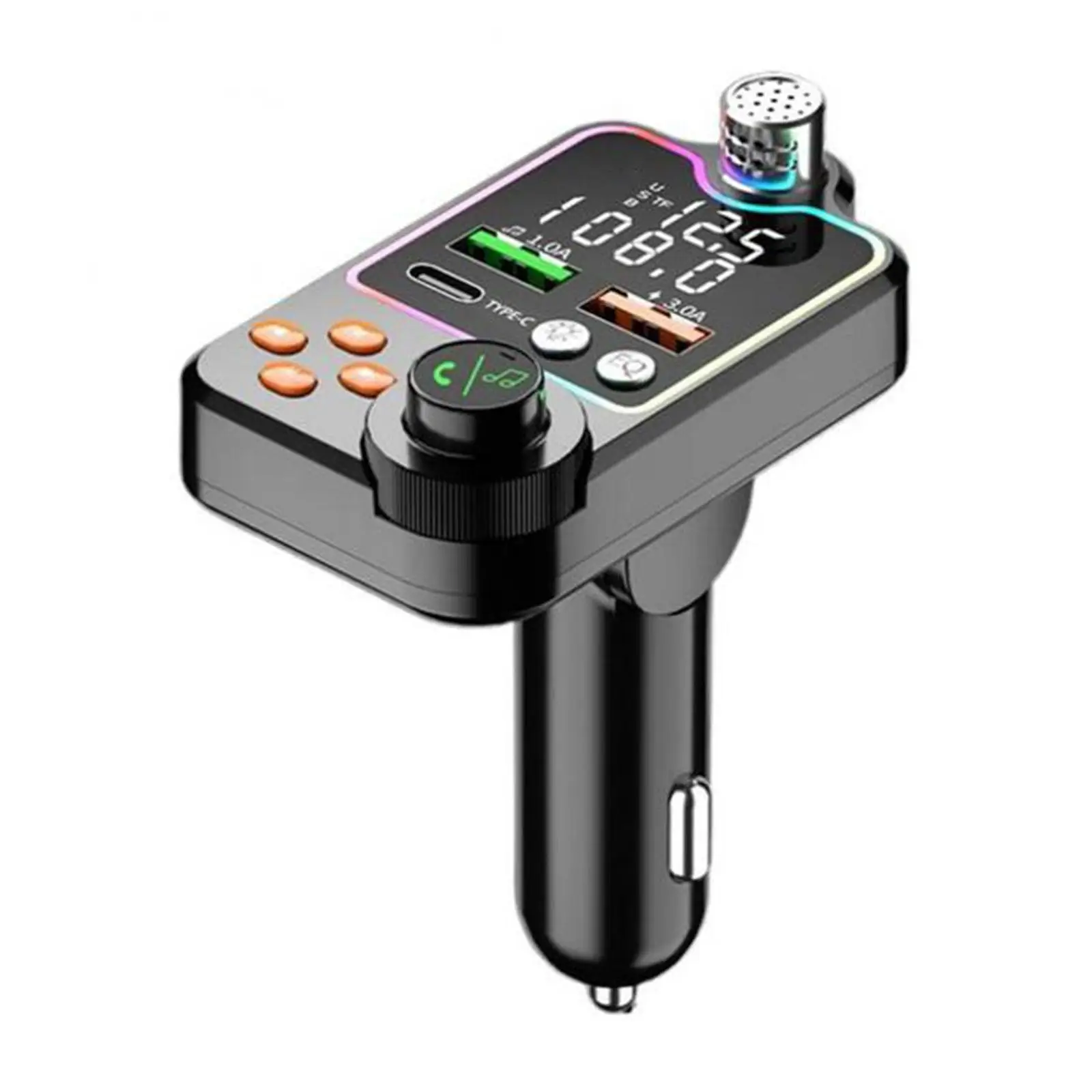 

FM-трансмиттер автомобильный с поддержкой Bluetooth 5,0 и быстрой зарядки