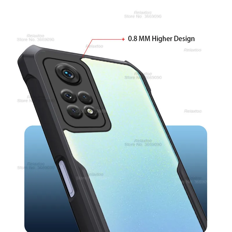 Чехол для xiaomi redmi note 11 s Прозрачный Акриловый чехол задней панели телефона чехлы