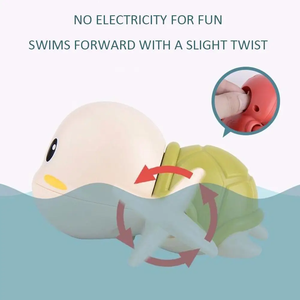 Little Animal Windup Bathing Toy For Kids Baby Bath Water Play Cool Swimming Little Animal Spring Up Chain Kid Toy Toys For Baby