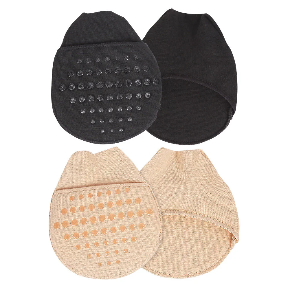 

2 Pairs Sole Pad No Show Socks Mens Forefoot Sweat-absorbent Pads High-heeled Shoes Lining Summer Invisible Sponge Man