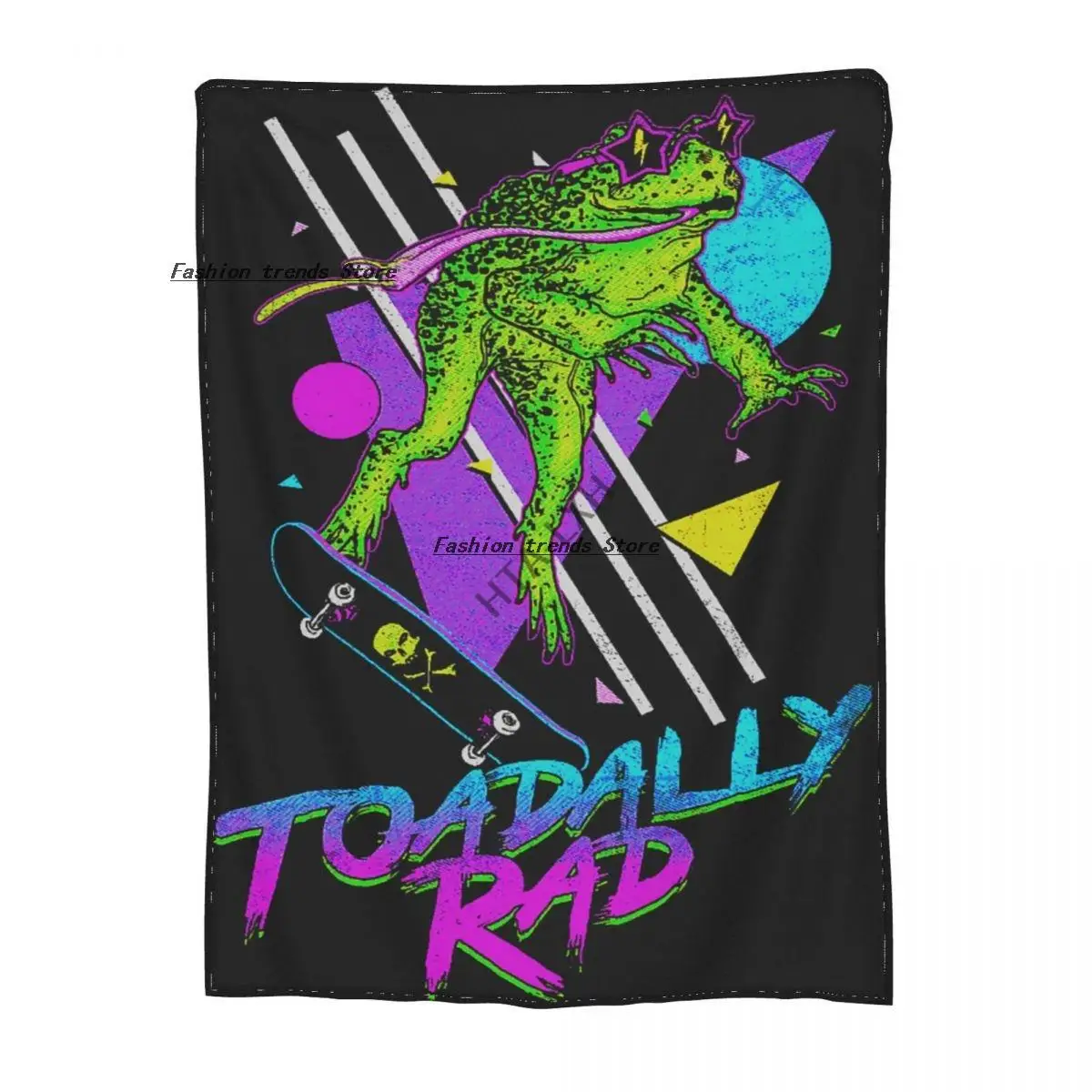 

Toadally Rad Sherpa Blankets Ultra Soft Flannel Fleece Throw Blankets for Couch Sofa Bed
