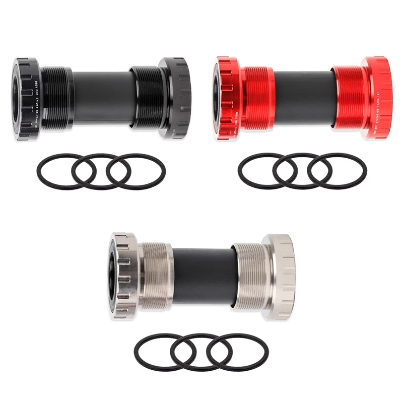 

BLOOKE MTB Bearing Bottom Bracket 68Mm 73Mm BC1.37X24T Bottom Bracket Replacement Bike Sealed Thread Axis Kit 24Mm