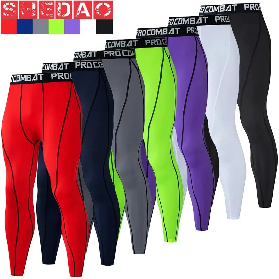 

Brand Men's New Sports Tights Jogging Tights Fast Drying Elastic Breathable Shaping Gym Fitness Training Compression Yoga Pants