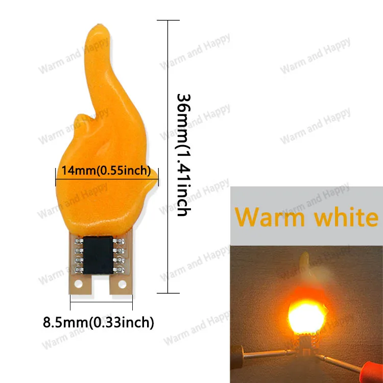 

Светодиодный фонарик с двойным мигающим пламенем Warm and Happy
