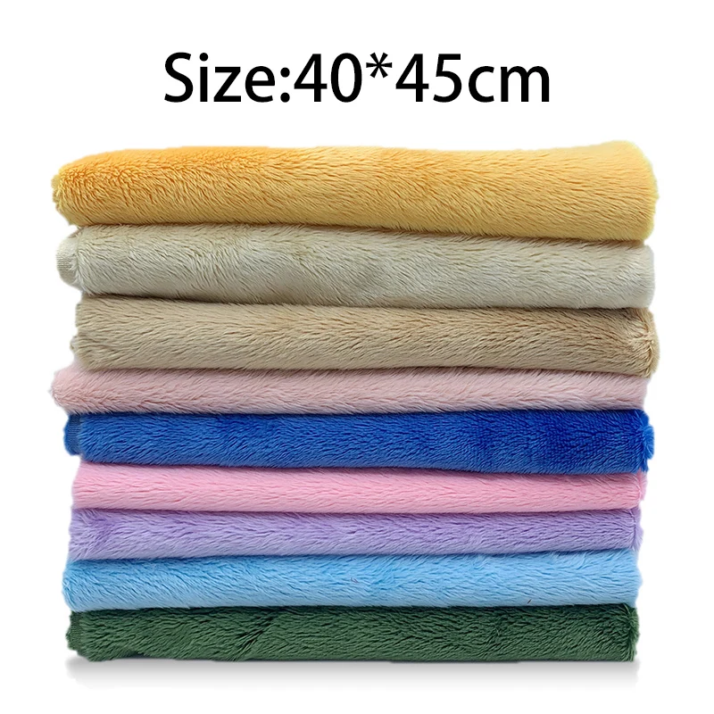 45x50cm 18Colors 5mm Pile Length Thickened Plush Fabric DIY Handmade Soft Faux Fur Patchwork Sewing Doll Toy Making Material images - 6