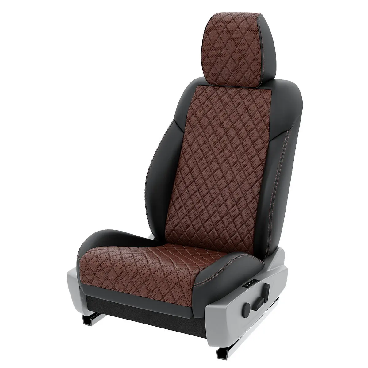 Чехлы на сиденья Renault Scenic 3 2009-2016 Черный Шоколадный