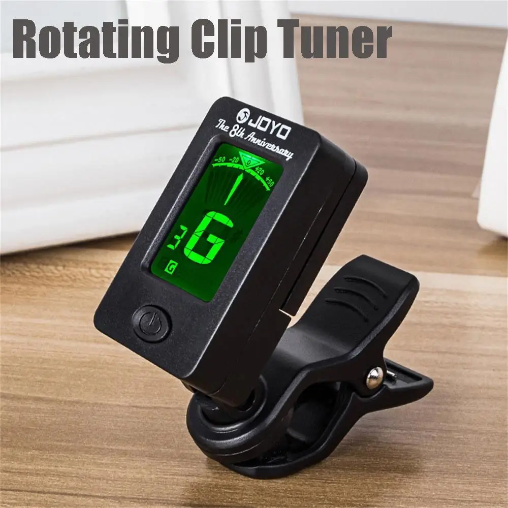 

Chromatic Guitar Ukulele LCD Bass Tuner Musical Instrument Accessories Electric Tuner Clip-on Tuner