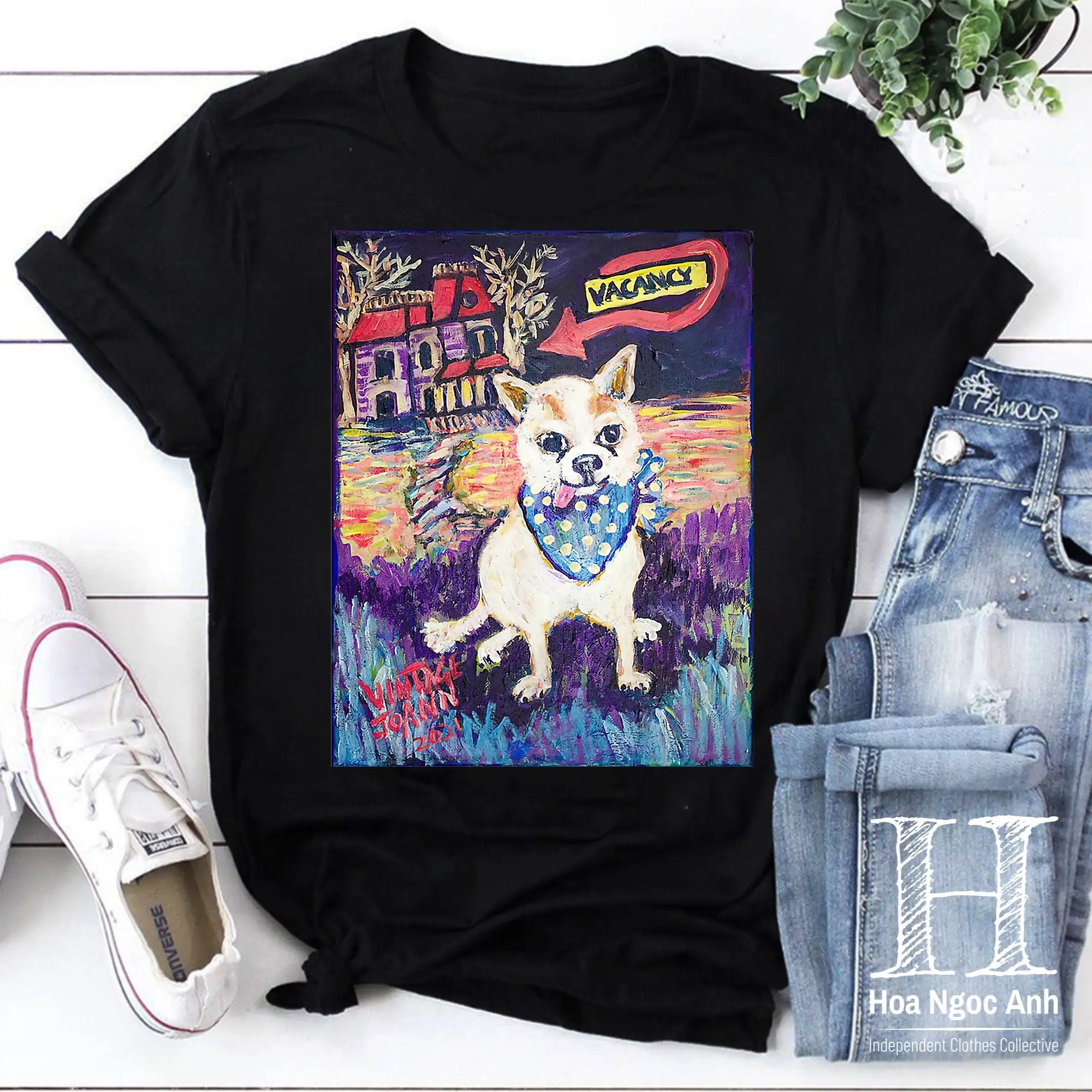 Винтажная футболка с портретом Нормана Бэтса чихуахуа забавная собака для