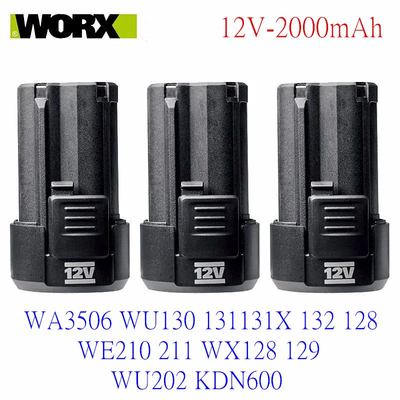 100% оригинал 2000 мАч для WORX Kress 12 В WA3506 WU127 WU128 WU130 WU131X WU132 WU280 WX128 WX129 WX540 аккумулятор для электроинструмента (art.: 3920cf6cd6a67) - 3920cf6cd6a67