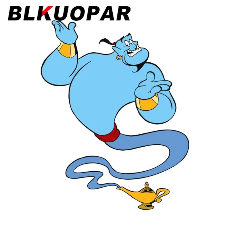 

Настенные виниловые наклейки BLKUOPAR с изображением Гени Аладдина, 13x10,2 см