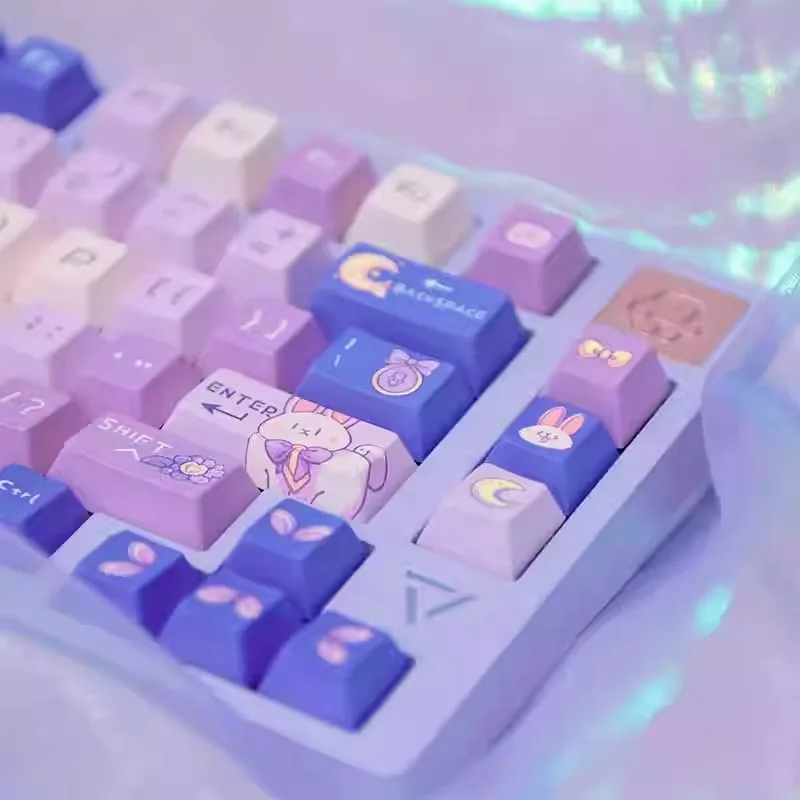 Колпачки для клавиш Ajazz Sheepish Rabbit Body Iso Mac Koa Dot Pbt колпачки Hi75 Hi98 Magnetic 60 механическая