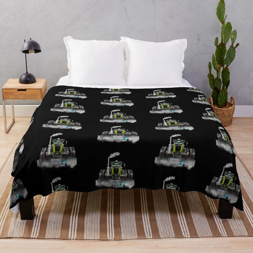 

Farming Simulator 22 Class Xerion Throw Blanket Anti-Pilling Flannel Luxury Blanket