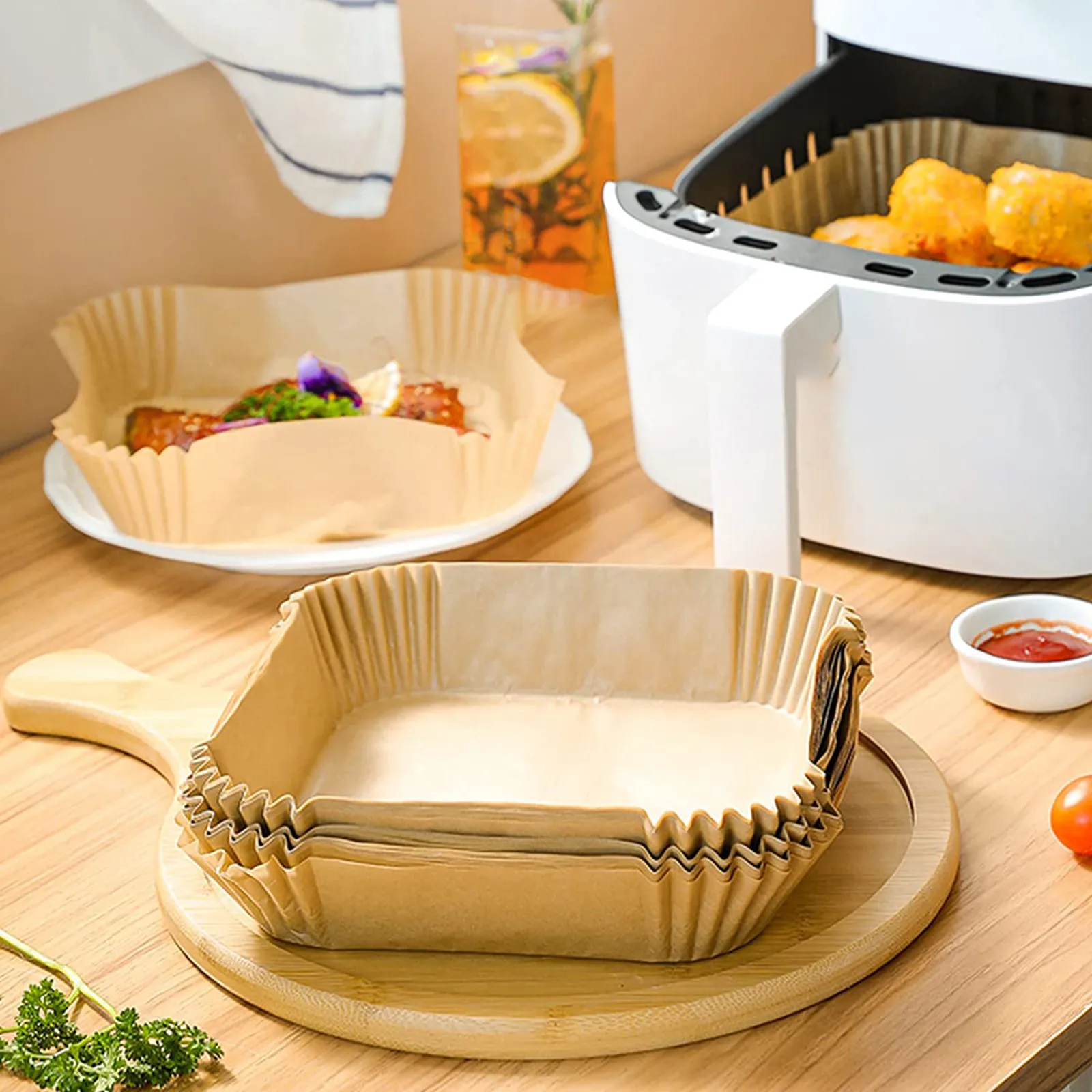 

100/150 шт., одноразовые коврики для жарки