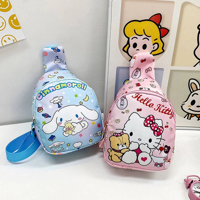 Сумка Sanrio Cinnamoroll Kuromi почacco Детская сумка через плечо для девочек Повседневная